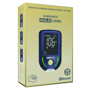 Diagnostic Gold Care zestaw do pomiaru poziomu glukozy we krwi