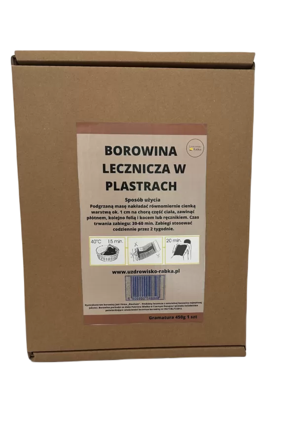 Borowina lecznicza w plastrach 450 G /1 plaster