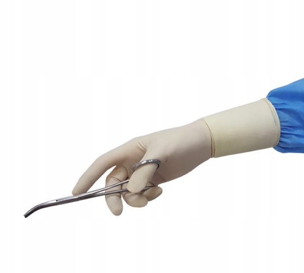 Chirurgiczne rękawice lateksowe, pudrowane, sterylne Top Glove Zarys