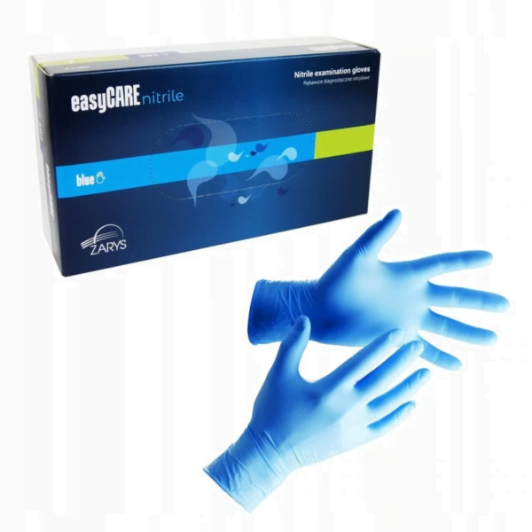 EasyCare rękawice nitrylowe, bezpudrowe L/100 szt. niebieskie