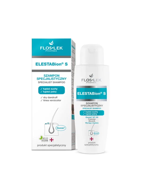 ELESTABion® S Szampon specjalistyczny łupież suchy łupież pstry 150 ml - Floslek