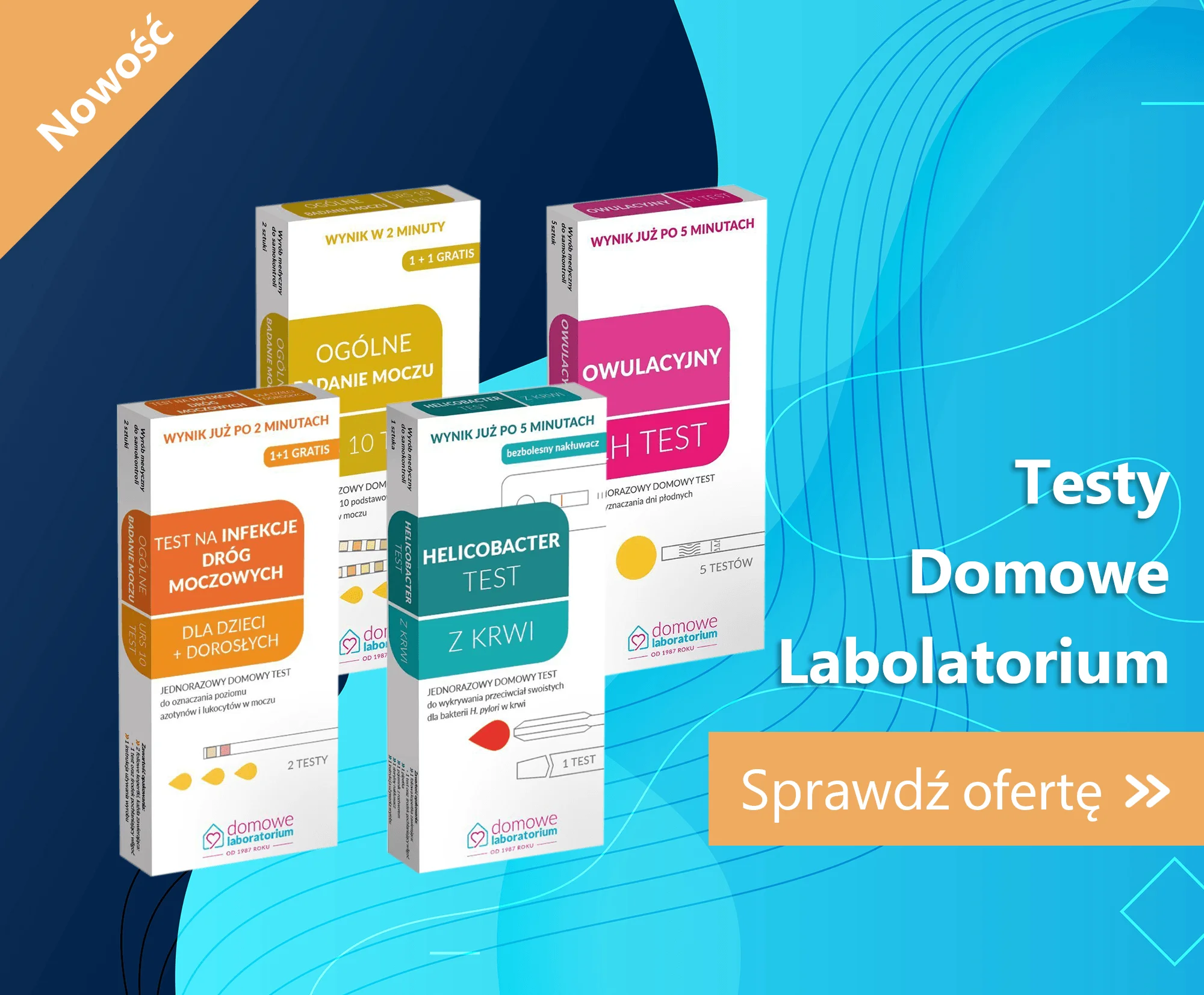 Nowość! Testy diagnostyczne Domowe Laboratorium