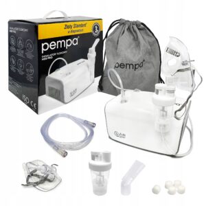 Inhalator pneumatyczny Pempa NEB PRO z maskami dla dorosłych i dzieci