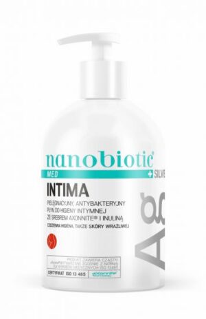 Antybakteryjny płyn do higieny intymnej ze srebrem aXonnite® i inuliną Nanobiotic® MED Silver Intima