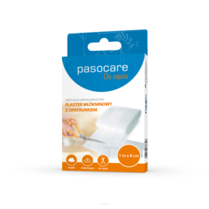 Pasocare Classic Plus Hipoalergiczny plaster włókninowy z opatrunkiem 1mx8cm