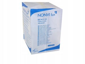 NONVI lux kompresy włókninowe, niejałowe 4W30g 7,5cmx7,5xm /100szt.