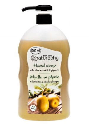 Mydło do rąk oliwkowe z gliceryną 1000 ml Naturaphy