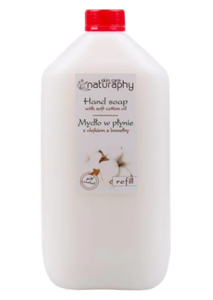 Mydło w płynie z olejkiem z bawełny 1000 ml Naturaphy Refill Naturaphy