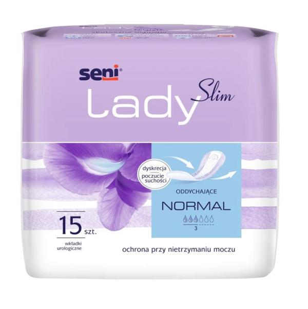 Wkładki urologiczne dla kobiet 3/6 kropli Seni Lady Slim Normal /15szt.