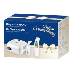 Zestaw Inhalator Diagnostic Nano + Termometr Dr Check FC500