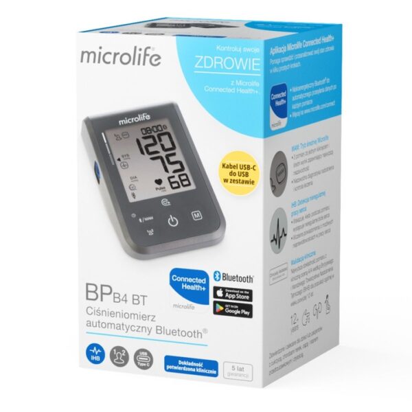 Ciśnieniomierz naramienny, automatyczny z IHB, Bluetooth BP B4 BT