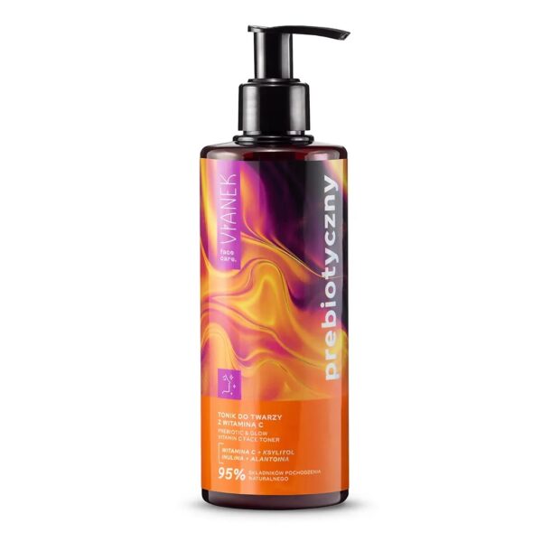 Tonik do twarzy z witaminą C, prebiotyczny VIANEK  300ml