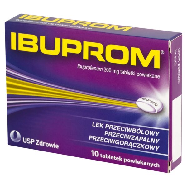 Ibuprom, 200 mg, tabletki powlekane, 10 szt.